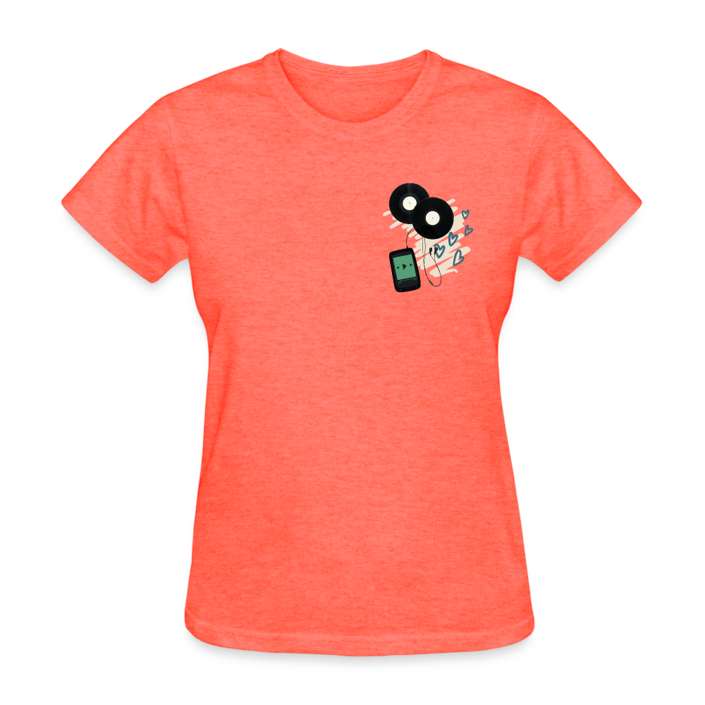 Musical T-Shirt - heather coral